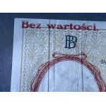 20 złotych 1924 - WZÓR - II EM. B - numer w znaku wodnym na lewym marginesie - 16