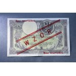 500 złotych 1919 - WZÓR - niski nadruk, BEZ perforacji - RZADKOŚĆ