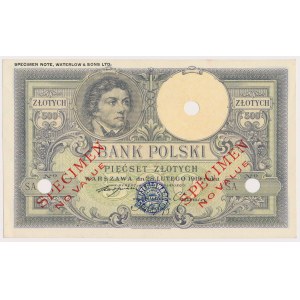 500 złotych 1919 - SPECIMEN NO VALUE