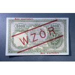 5.000 złotych 1919 - WZÓR - wysoki nadruk