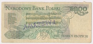 Période de falsification 5 000 £ 1982