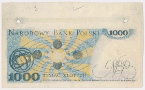 Semi-finished forgery 1,000 PLN 1975