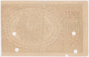 Counterfeit of the period 1,000 zloty May 1919