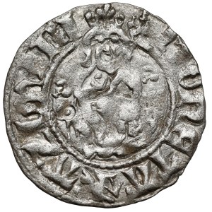 Kazimierz III Wielki, Półgrosz (kwartnik) Kraków - typ VI