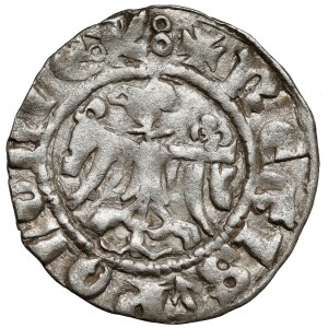 Kazimierz III Wielki, Półgrosz (kwartnik) Kraków - typ VI