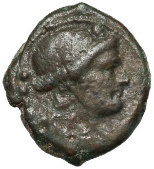 Grèce, Lucanie, Paestum (Poseidonia) AE Triens - période de la deuxième guerre punique (218-201 av. J.-C.).