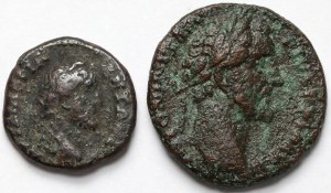 Antoninus Pius (138-161 ap. J.-C.) As et bronze provincial - set (2pc)