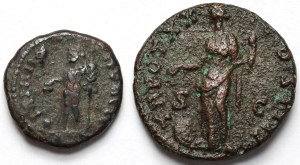 Antoninus Pius (138-161 ap. J.-C.) As et bronze provincial - set (2pc)