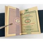 Pewex, Książeczka WZORÓW emisji 1960 od 1 centa do 100 dolarów