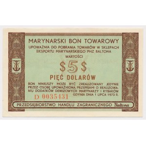 BALTONA, 5 dolarów 1973 - D