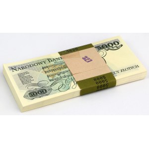 Paczka bankowa 5.000 zł 1988 - CS