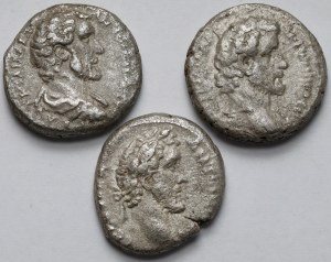 Antoninus Pius (138-161 AD) Tetradrachma, Alexandria - set (3pcs)