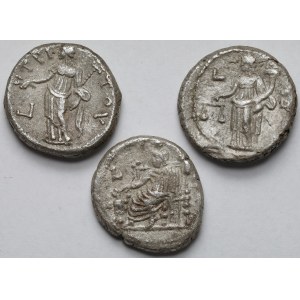 Antoninus Pius (138-161 n.e.) Tetradrachma, Aleksandria - zestaw (3szt)