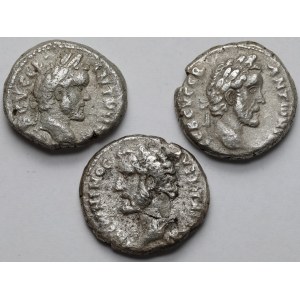 Antoninus Pius (138-161 n.e.) Tetradrachma, Aleksandria - zestaw (3szt)
