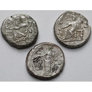 Antoninus Pius (138-161 n.e.) Tetradrachma, Aleksandria - zestaw (3szt)