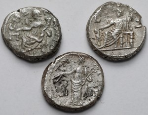 Antoninus Pius (138-161 AD) Tetradrachma, Alexandria - set (3pcs)