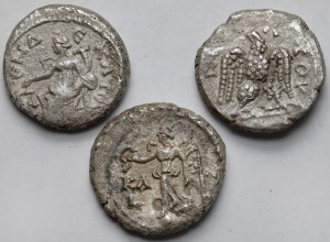 Antoninus Pius (138-161 AD) Tetradrachma, Alexandria - set (3pcs)
