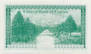 Cyprus, 500 Mils 1979