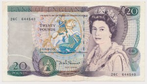 United Kingdom, 20 Pounds ND (1970-1991)