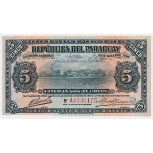 Paragwaj, 5 Pesos 1923