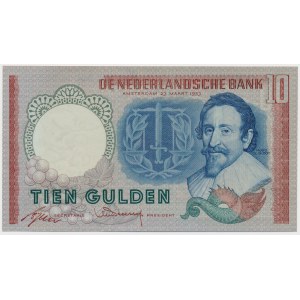 Niderlandy, 10 Gulden 1953
