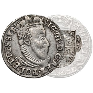 Zygmunt III Waza, Trojak Olkusz 1588 - TARCZA - B.RZADKI