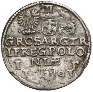 Sigismond III Vasa, Trojak Olkusz 1591 - pas de ponctuation