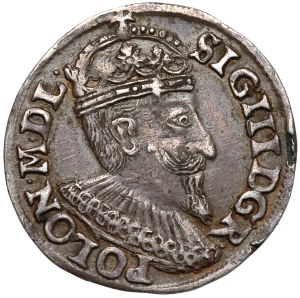 Sigismond III Vasa, Trojak Olkusz 1594 - grand couronné