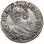 Zygmunt III Waza, Trojak Olkusz 1594 - znak na Aw - RZADKI