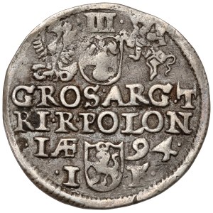 Zygmunt III Waza, Trojak Olkusz 1594 - duży Snopek
