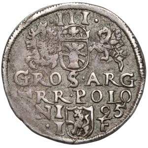 Zygmunt III Waza, Trojak Olkusz 1595 - ruszt pod popiersiem