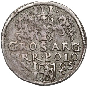 Sigismund III Vasa, Trojak Olkusz 1595 - grate under bust