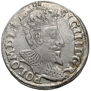 Zygmunt III Waza, Trojak Olkusz 1595 - ruszt w otoku