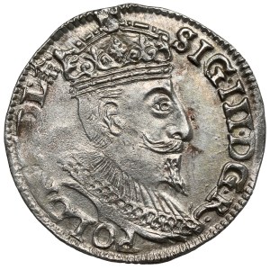 Zygmunt III Waza, Trojak Olkusz 1595 - ruszt w otoku