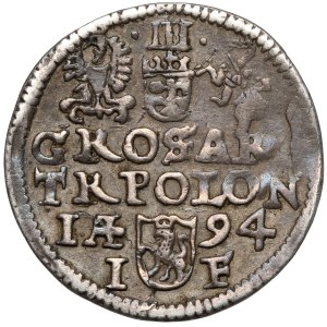 Zygmunt III Waza, Trojak Olkusz 1594