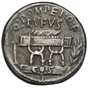 Republika, Q. Pompeius Rufus (54 p.n.e.) Denar