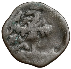 Ladislas II Jagiello, Denar Cracovie - cercles au-dessus