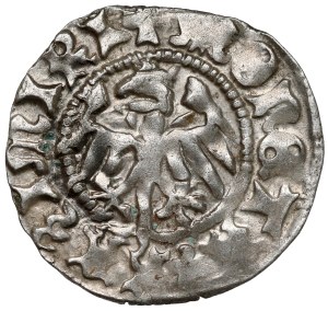Casimir IV Jagellon, demi-penny Cracovie - S inversé