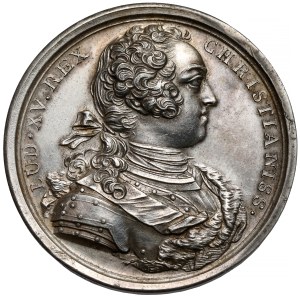Francja, Ludwik XV, Medal zaślubinowy z Marią Leszczyńską 1725