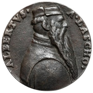 Medal bez daty - Albrecht Laski - Wojewoda Sieradzki - XIX-wieczny odlew w żeliwie