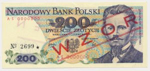 200 zloty 1979 - MODÈLE - AS 0000000 - No.2699