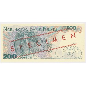 200 zł 1986 - WZÓR - CR 0000000 - No.0043