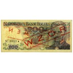 200 zł 1986 - WZÓR - CR 0000000 - No.0043