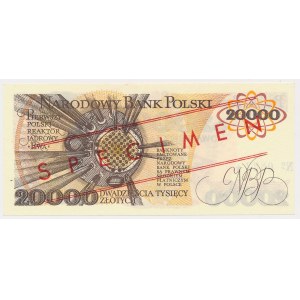 20.000 zł 1989 - WZÓR - A 0000000 - No.0833