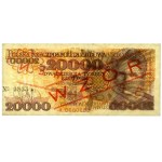 20.000 zł 1989 - WZÓR - A 0000000 - No.0833