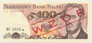 100 zloty 1979 - MODÈLE - EU 0000000 - No.2852