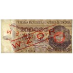 200.000 zł 1989 - WZÓR - A 0000000 - No.0912
