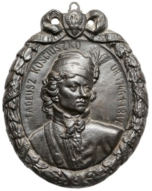 Medallion (14x17cm) Tadeusz Kosciuszko 1746-1817