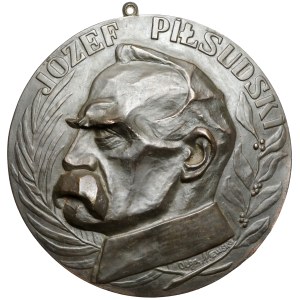 Medalion, Józef Piłsudski - Olga Niewska 1925 - kopia galwaniczna