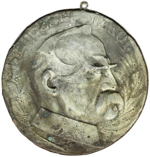Medallion (14,5cm) Jozef Pilsudski - galvanic copy (Niewska)
